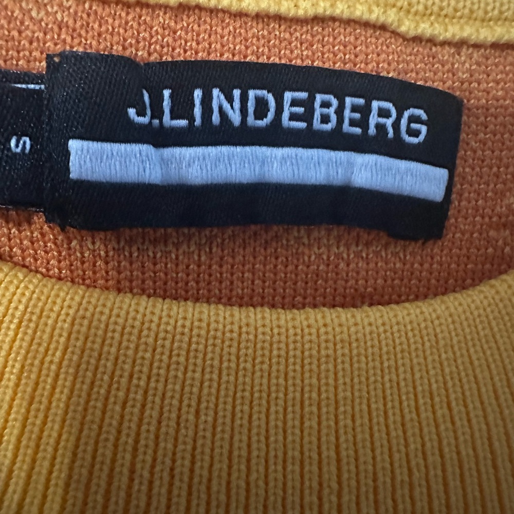 J.Lindeberg Women's FREJA KNITTED Golf TOP Vest AWKW08150 Orange Small Med NEW - Picture 4 of 7